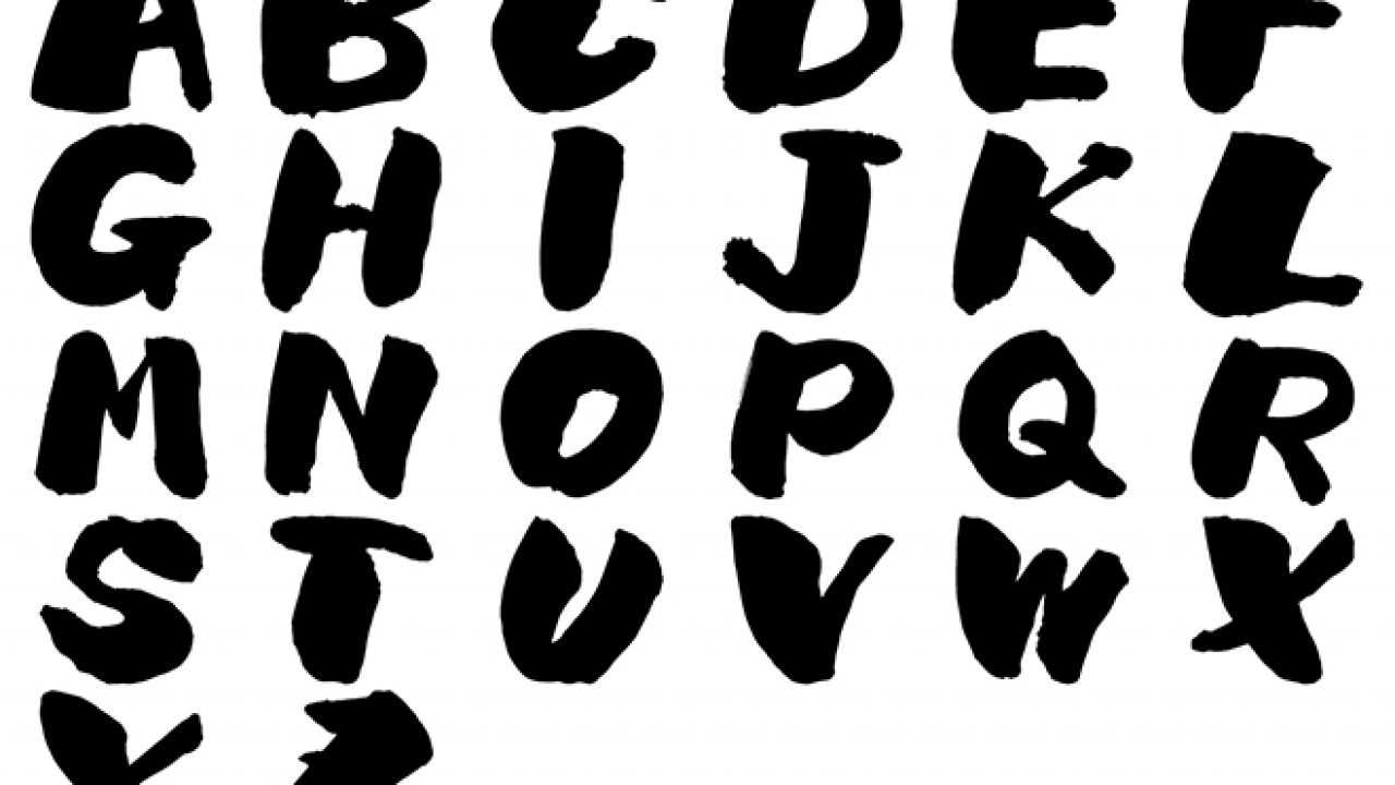 無料筆文字素材：アルファベット フォント No.10のダウンロードページ